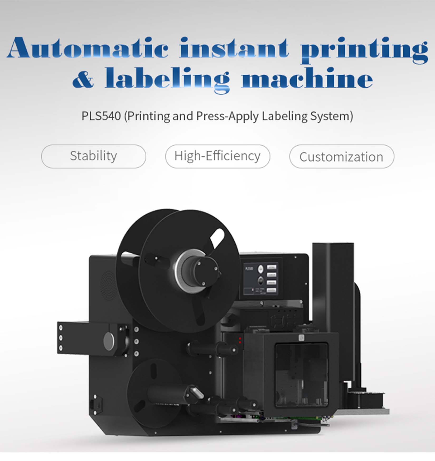Sistema di etichettatura di stampa e stampa PLS540